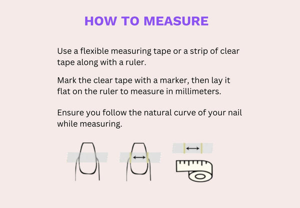Press on nail size guide — how to measure your nails — Aurelle Beauty