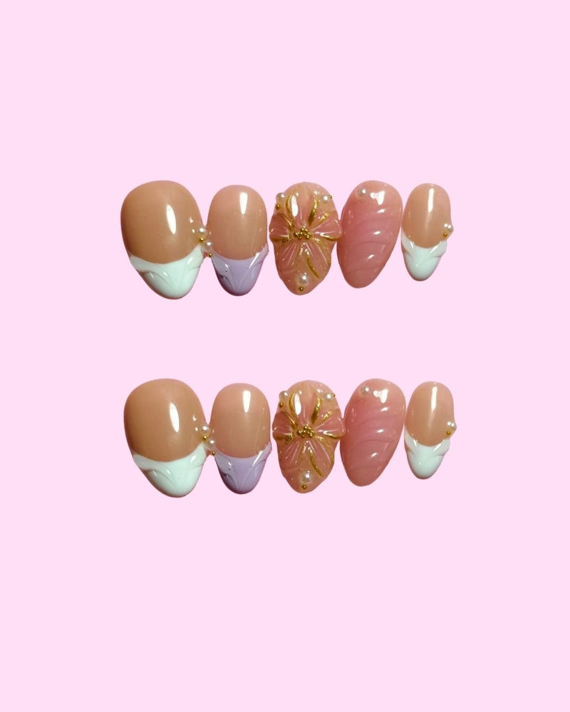 Daisy Dreams press on nails - Aurelle Beauty