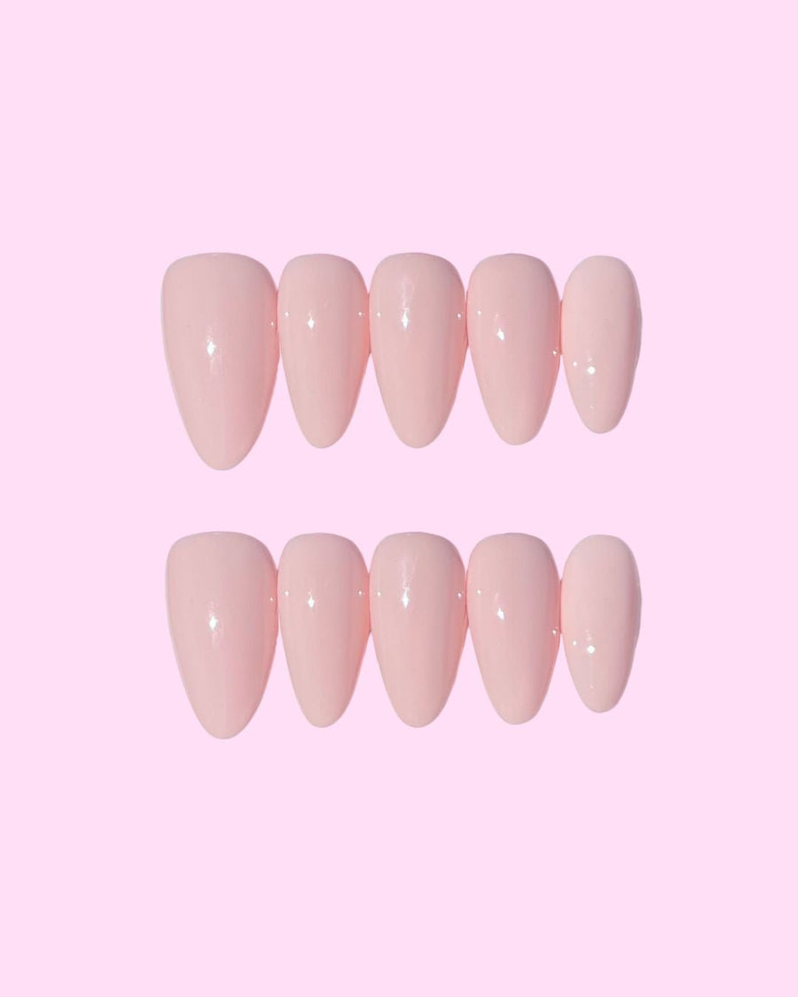 Dusty Pink – Short Almond press-on nails by Aurelle Beauty
