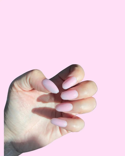 Lilac BIAB Press-On Nails on hand, view 1