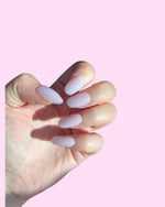 Lilac BIAB Press-On Nails on hand, view 2
