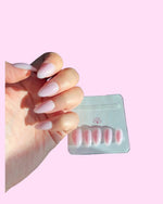 Soft Pink BIAB Press-On Nails on hand, view 1