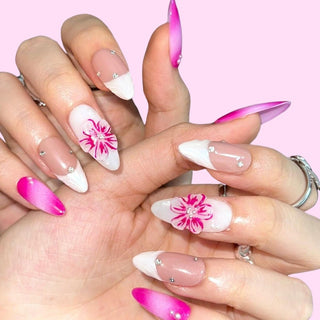 Blooming Bliss press on nails - Aurelle Beauty