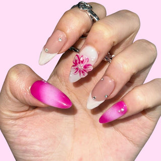 Blooming Bliss press on nails - Aurelle Beauty