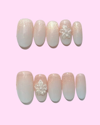 Blue French Tips Press on nails 4 press on nails - Aurelle Beauty