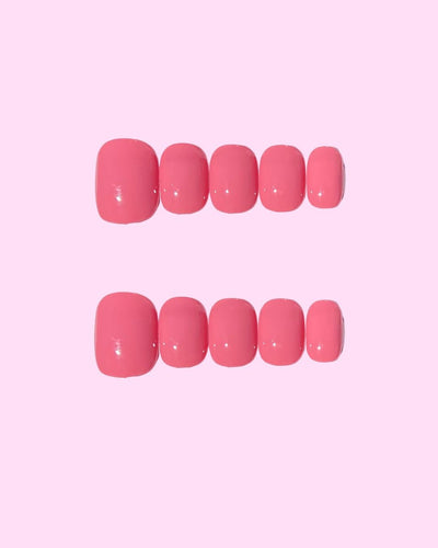 Blush_Extra Short press on nails - Aurelle Beauty