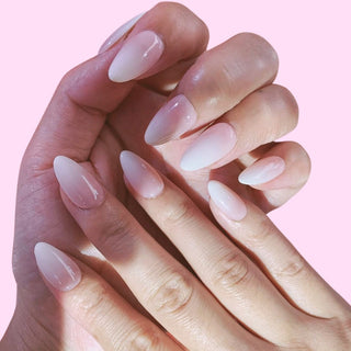 Blush Ombré press on nails - Aurelle Beauty