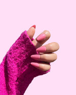 Blush_Short Almond press on nails - Aurelle Beauty