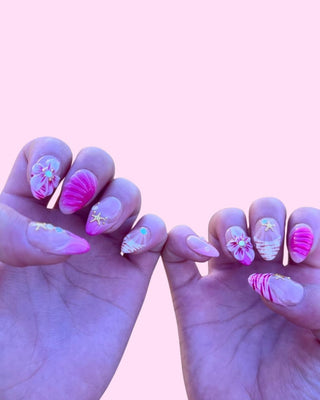 Blush Tide press on nails - Aurelle Beauty