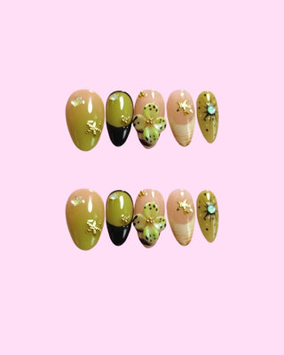 Botanical Bliss press on nails - Aurelle Beauty