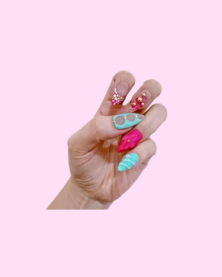 Bubblegum Pop press on nails - Aurelle Beauty