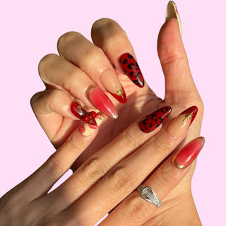 Cherry Kiss press on nails - Aurelle Beauty