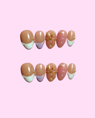 Daisy Dreams press on nails - Aurelle Beauty