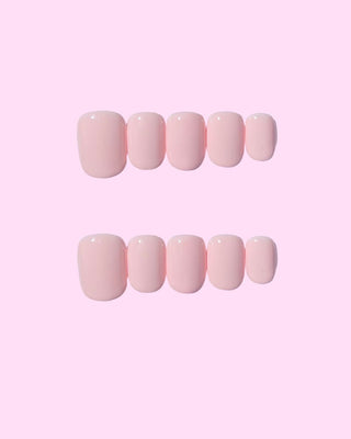 Dusty Pink_Extra Short press on nails - Aurelle Beauty