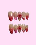 Floral Rouge press on nails - Aurelle Beauty