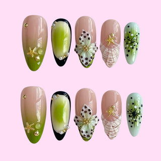 Garden Blossom press on nails - Aurelle Beauty