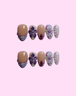 Lavender Bloom press on nails - Aurelle Beauty