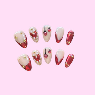 Love Celebration press on nails - Aurelle Beauty