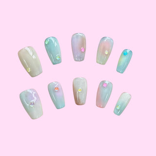 Opal Whisper press on nails - Aurelle Beauty