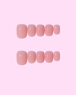 Peoney_Extra Short press on nails - Aurelle Beauty