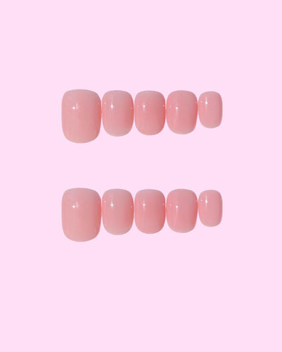 Peoney_Extra Short press on nails - Aurelle Beauty