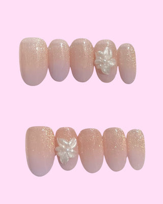 Purple French Tips Press on nails 7 press on nails - Aurelle Beauty
