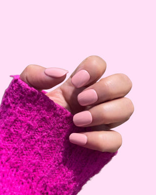 Rosé_Extra Short press on nails - Aurelle Beauty