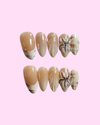 Sandy Beach press on nails - Aurelle Beauty