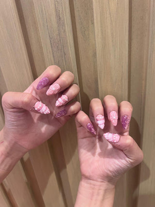 Shoreline Spritz press on nails - Aurelle Beauty