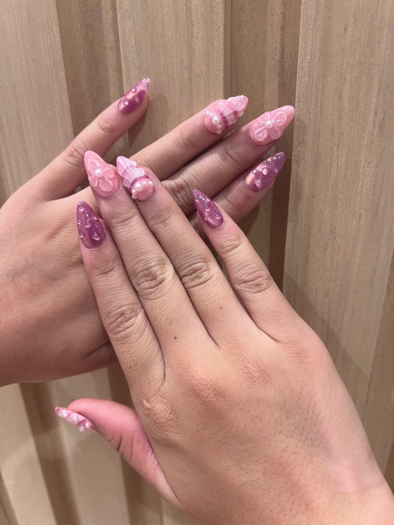 Shoreline Spritz press on nails - Aurelle Beauty