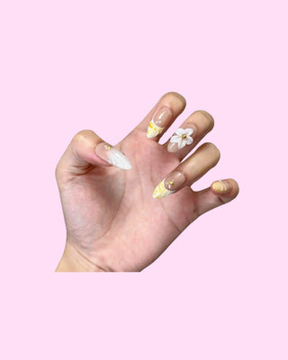 Sunny Lagoon press on nails - Aurelle Beauty