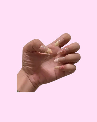 Sunset Bloom press on nails - Aurelle Beauty