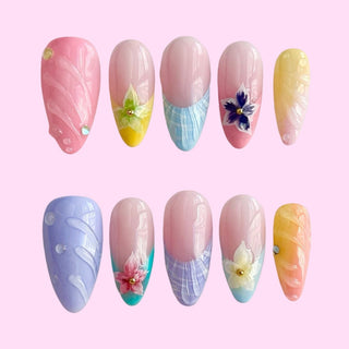 Tropical Charm press on nails - Aurelle Beauty