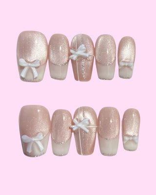 White French Tips Press on nails 1 press on nails - Aurelle Beauty